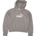 PUMA Womens Graphic Hoodie Jumper UK 14 Medium Grey Vintage Puma and Second-Hand Puma from Messina Hembry 