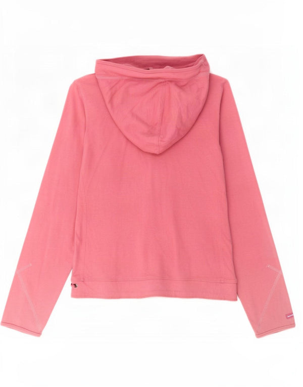 Maglione con cappuccio e zip da donna Champion UK 14 grande cotone rosa