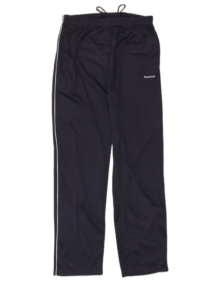 Pantaloni da tuta da uomo Reebok XL blu navy in poliestere