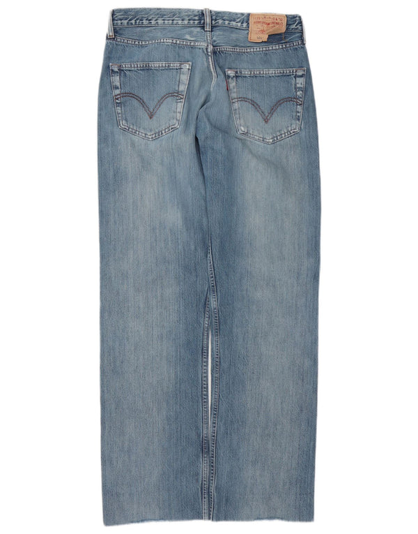 LEVI'S Jeans dritti invecchiati 501 da uomo W32 L30 Blu