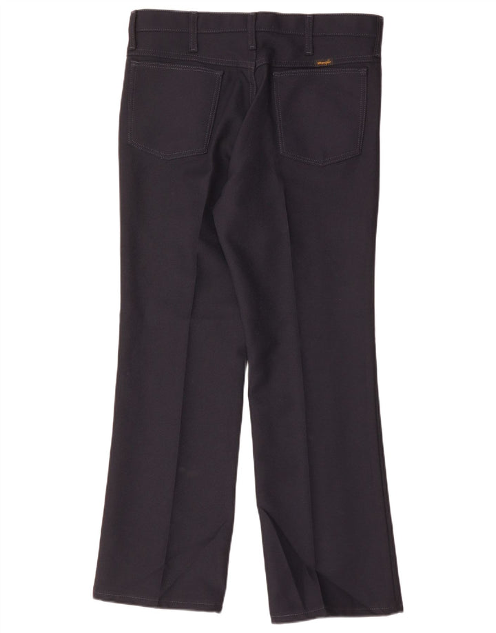 Pantaloni casual dritti da uomo Wrangler W33 L29 poliestere blu navy