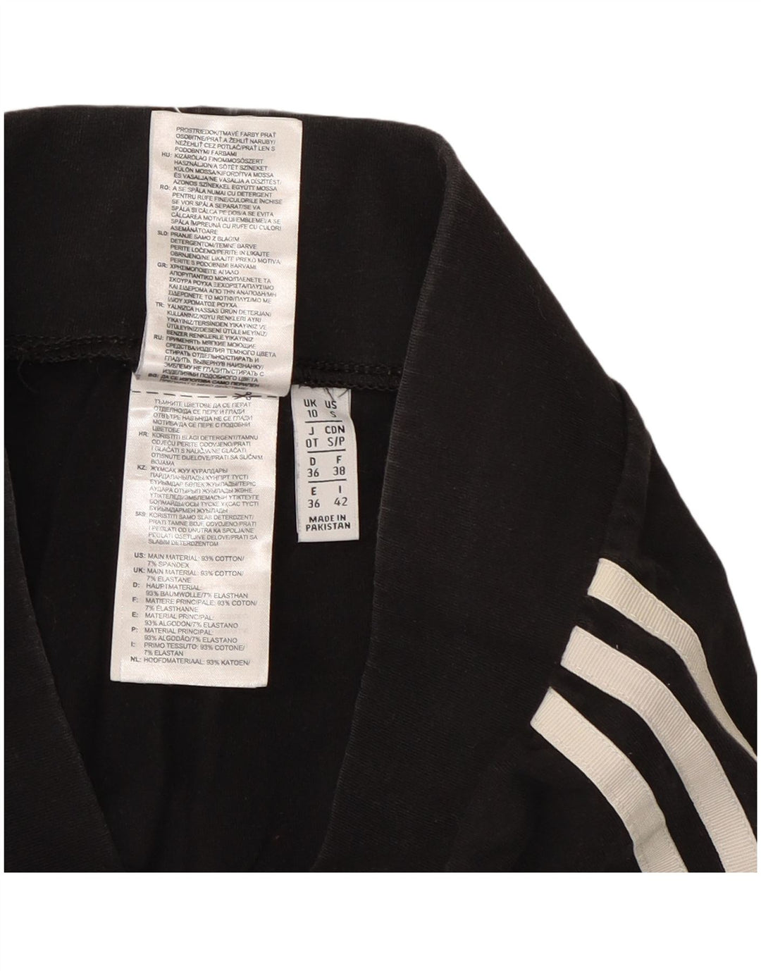 Leggings Adidas da donna UK 10 piccolo cotone nero