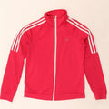 Giacca da tuta da donna ADIDAS UK 4/6 XS poliestere rosa