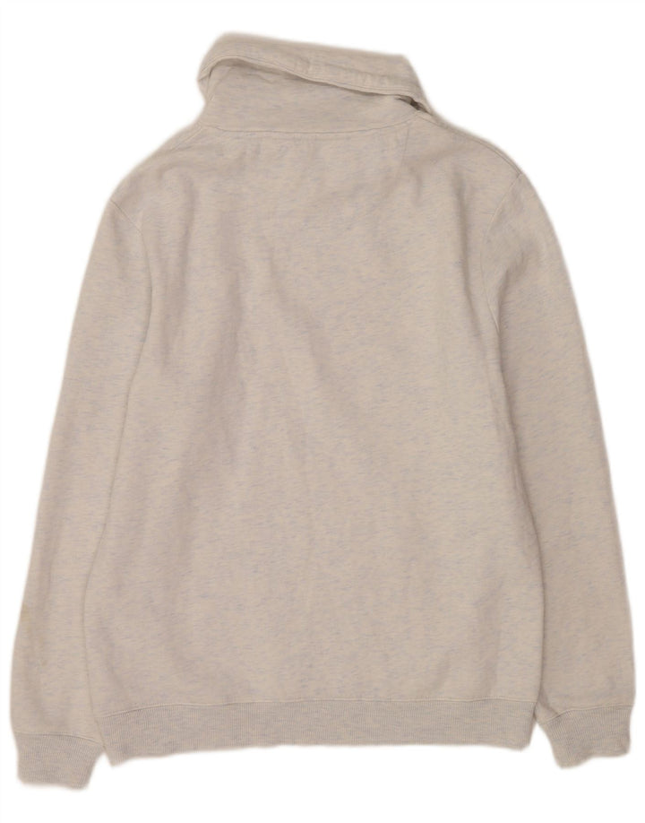 Felpa da uomo slim fit Jules, maglione grande, cotone chiazzato grigio