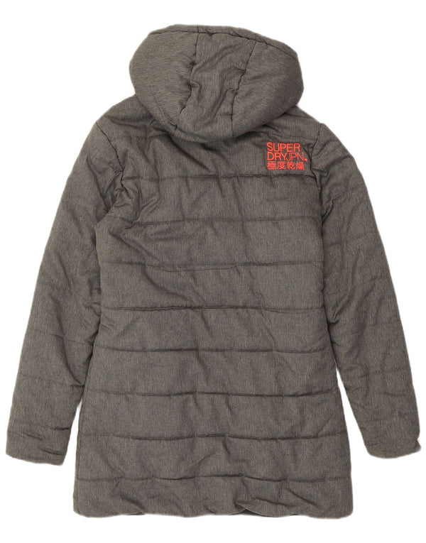 Cappotto imbottito da donna SUPERDRY UK 14 Poliestere grigio medio