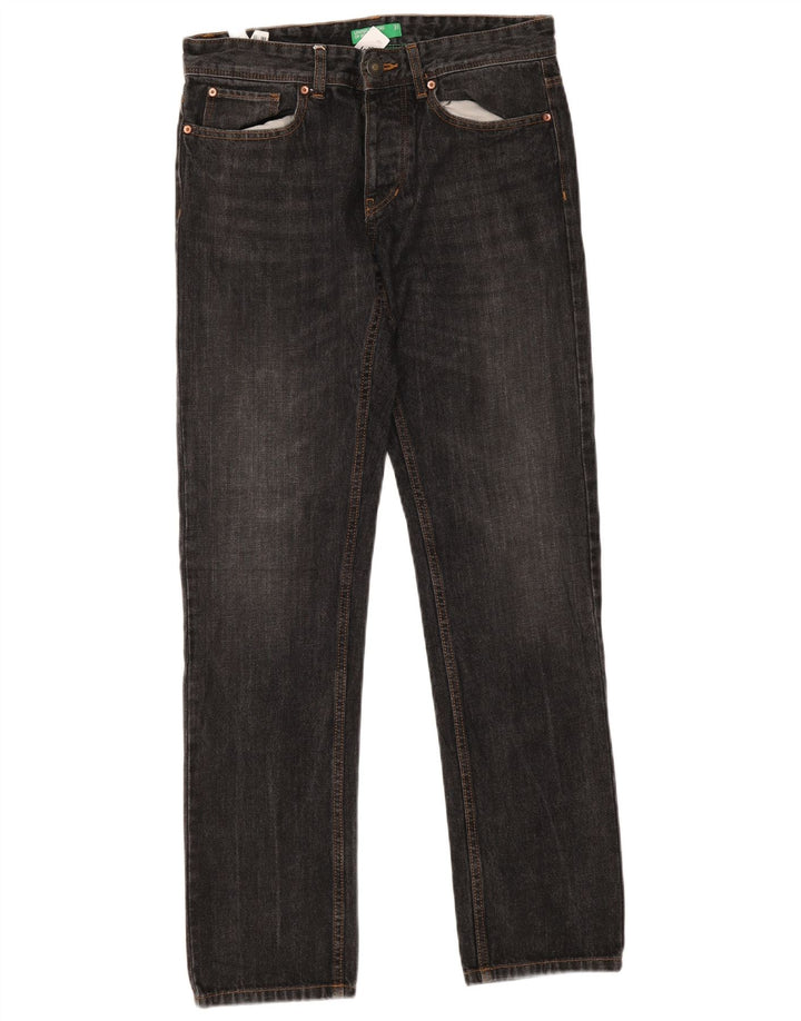 Jeans slim da uomo Benetton W31 L32 Grigi
