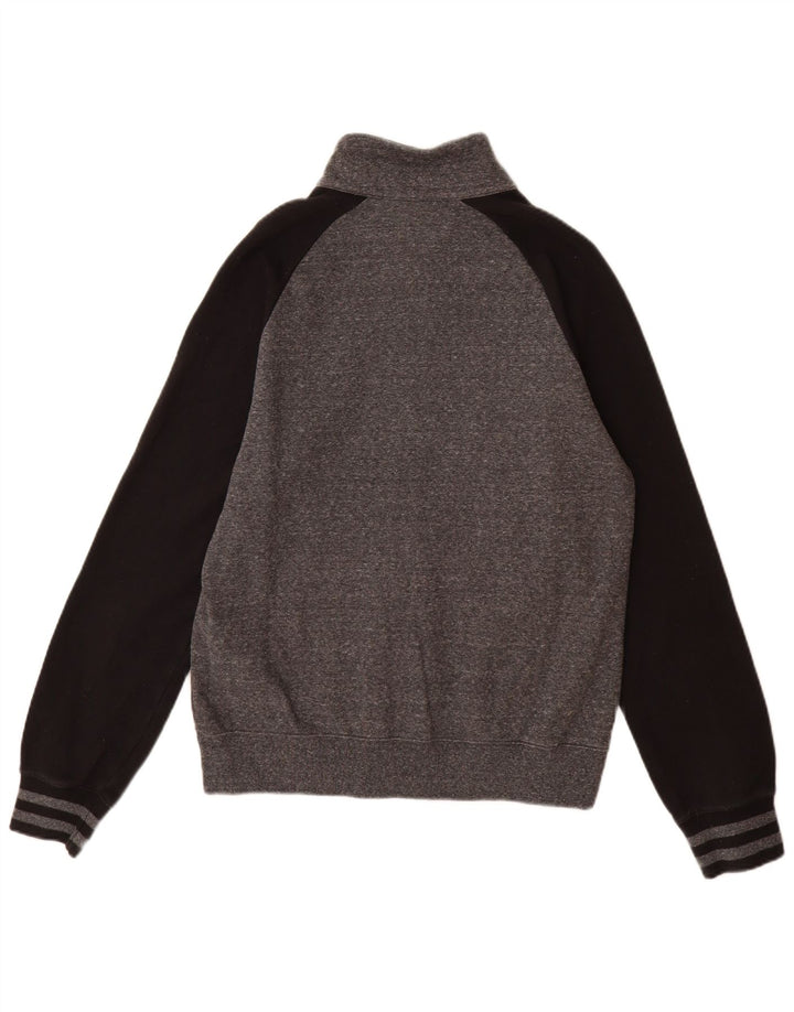 Giacca da tuta da uomo Champion, grande, in cotone color block grigio