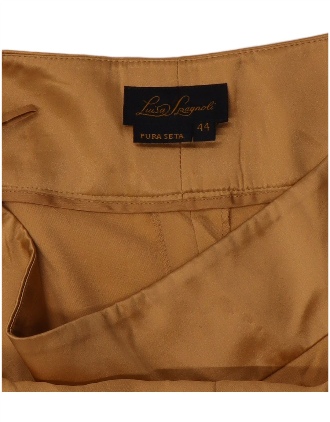 LUISA SPAGNOLI Pantaloni casual a gamba larga da donna IT 44 Medio W32 L35 Beige