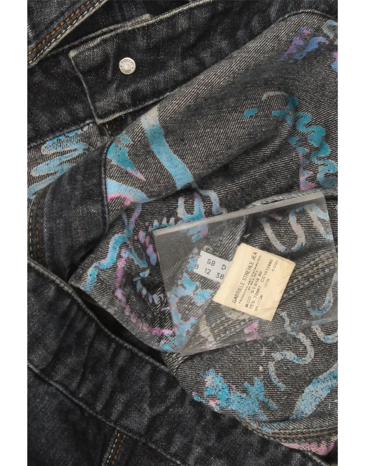 STRENESSE GABRIELE STREHLE Giacca in denim da donna UK 12 Medio Blu Navy