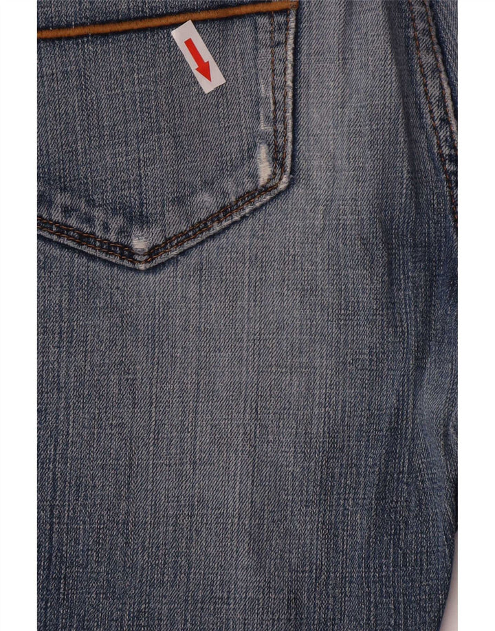 Jeans dritti regolari da uomo Marks & Spencer W34 L29 cotone blu