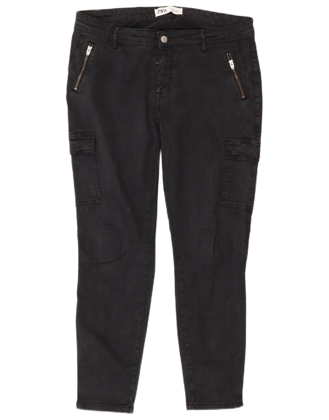 Pantaloni cargo skinny da donna Zara EU 40 medi W30 L29 neri