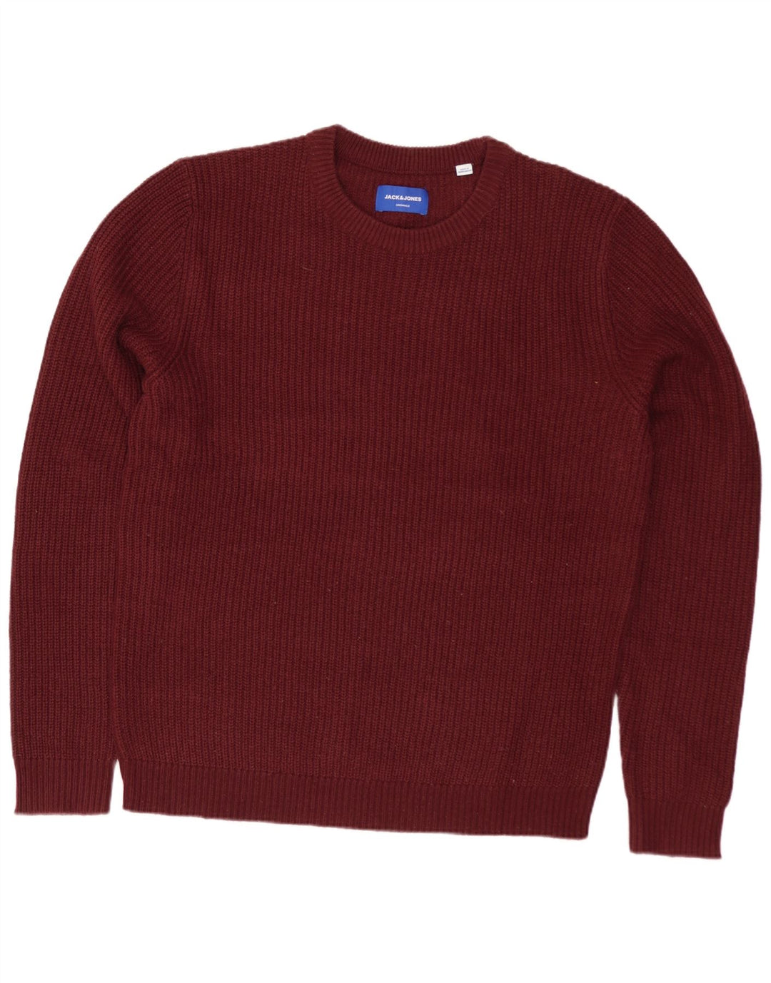 Jack & Jones Maglione girocollo da uomo in acrilico bordeaux medio