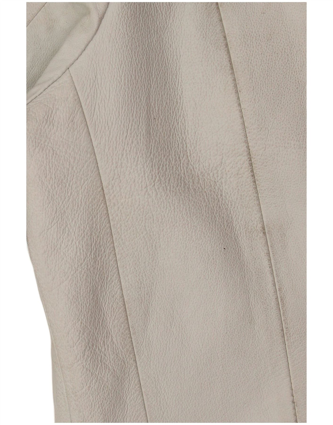 Giacca in pelle da donna vintage EU 42 grande in pelle bianca