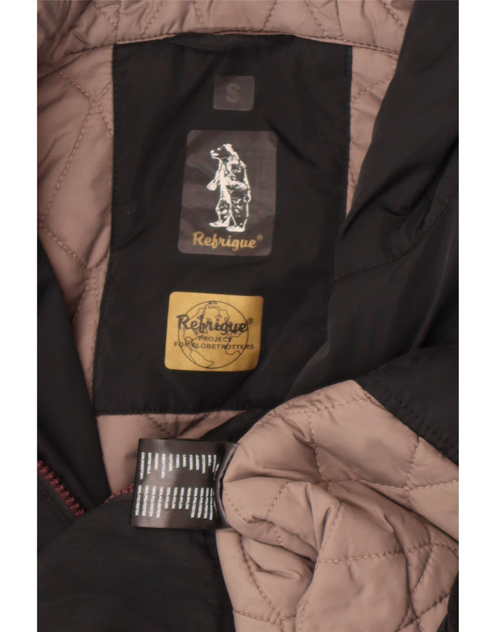 Giacca imbottita con cappuccio da uomo Refrigue UK 36 piccola poliestere nero