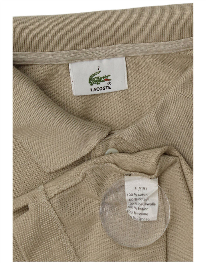 Polo da uomo Lacoste taglia 7 2XL cotone beige