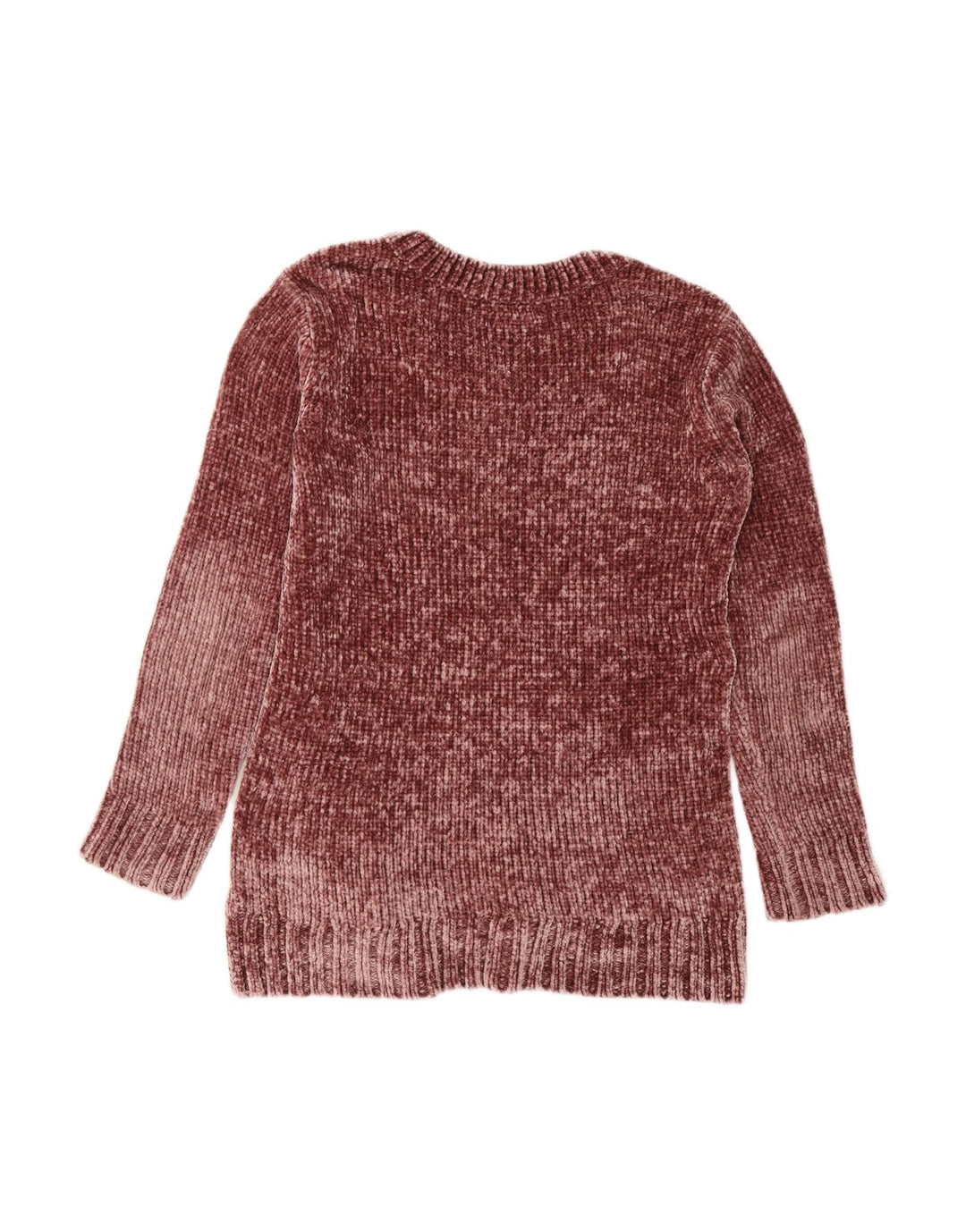 ORVIS Womens Oversized V-Neck Jumper Sweater UK 10 Small Burgundy
