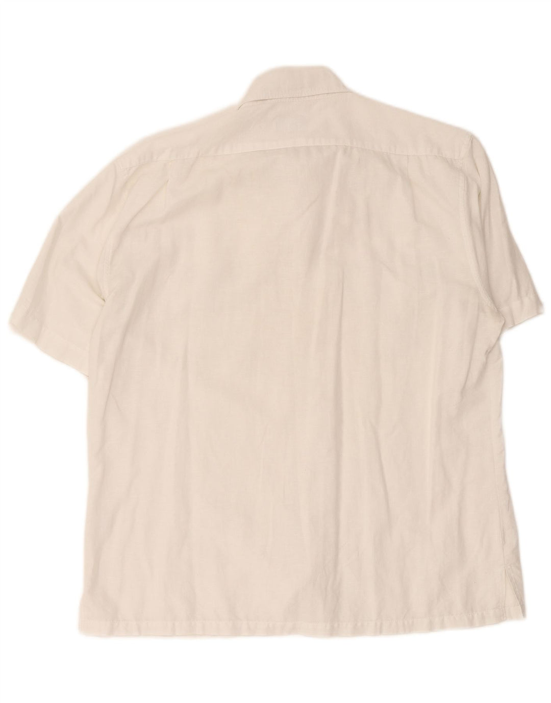 Camicia a maniche corte da uomo Rifle Large in cotone bianco
