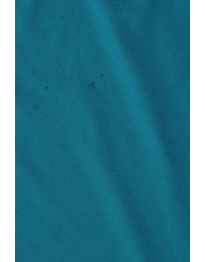 Felpa ADIDAS da uomo Climalite con zip e collo maglione XL blu poliestere