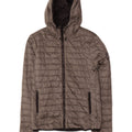 Giacca imbottita con cappuccio da donna SUPERDRY UK 10 piccola in nylon grigio