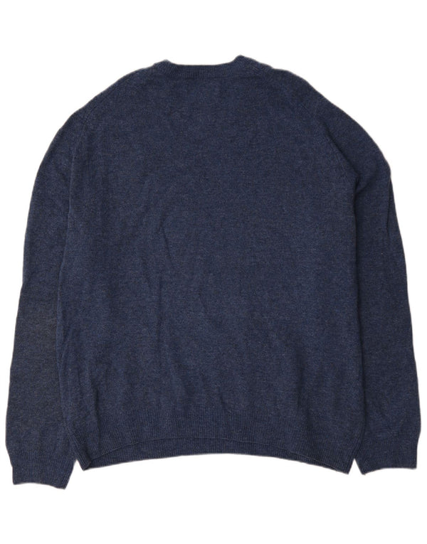 Maglione maglione girocollo da uomo Marks & Spencer 2XL blu navy screziato