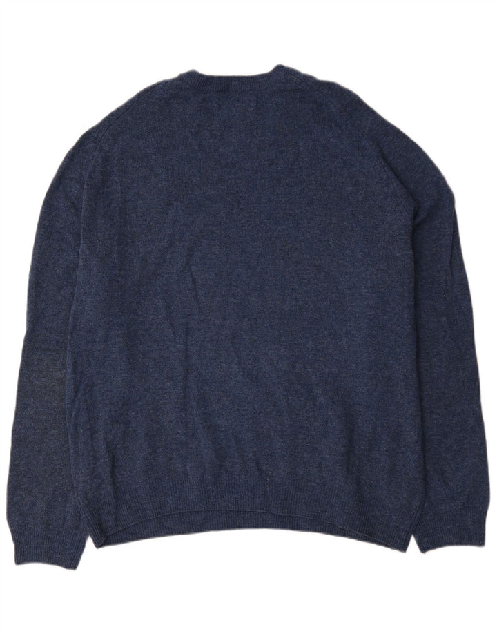 Maglione maglione girocollo da uomo Marks & Spencer 2XL blu navy screziato