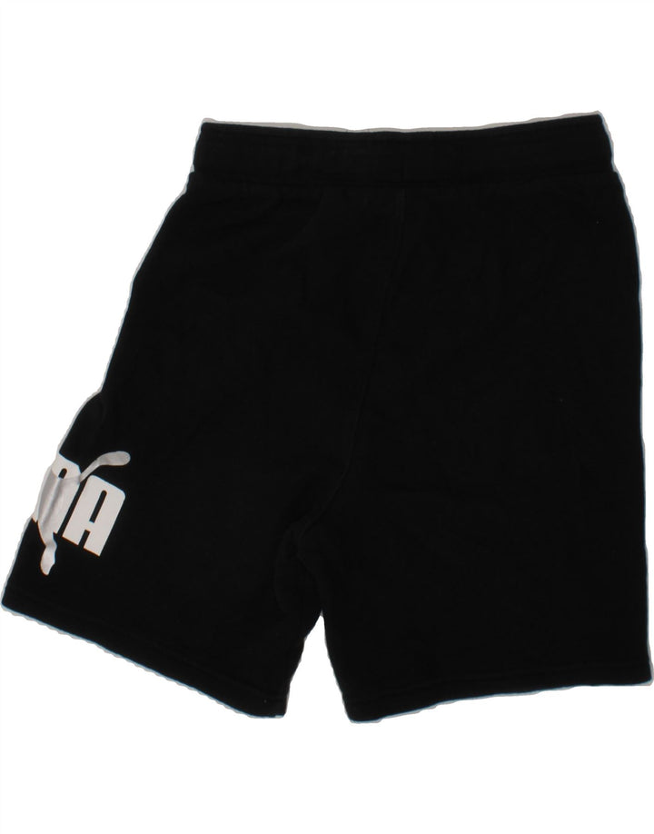 PUMA Boys Graphic Sport Shorts 7-8 Years Small Black Cotton Vintage Puma and Second-Hand Puma from Messina Hembry 