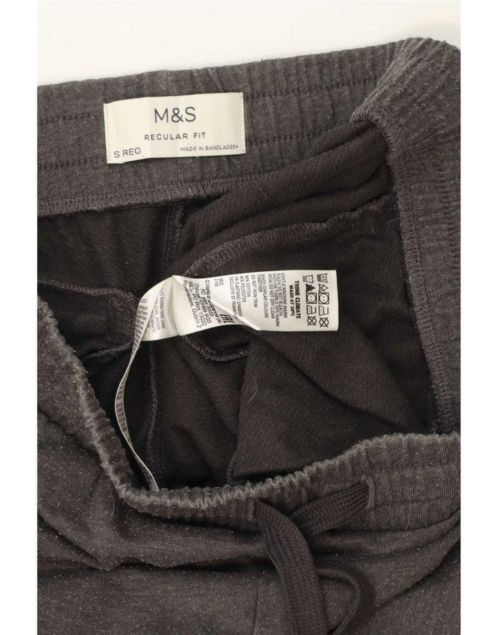 Pantaloni da tuta da uomo Marks & Spencer vestibilità regolare piccoli in cotone grigio