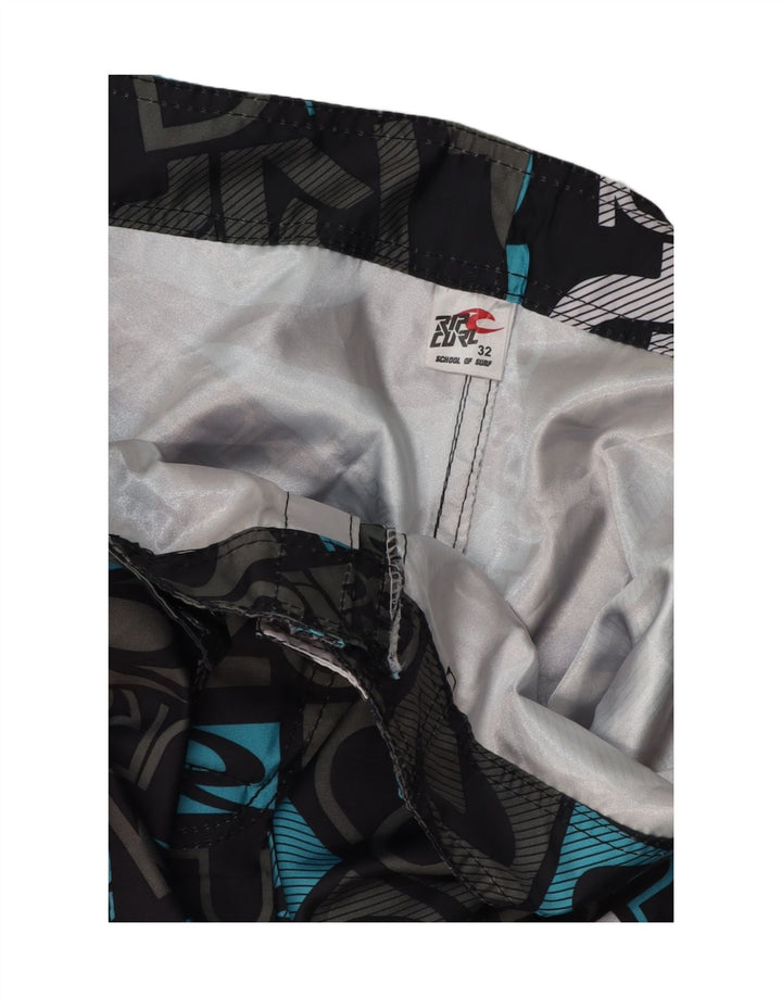 RIP CURL Mens Graphic Swimming Shorts Medium Multicoloured Polyester Vintage Rip Curl and Second-Hand Rip Curl from Messina Hembry 
