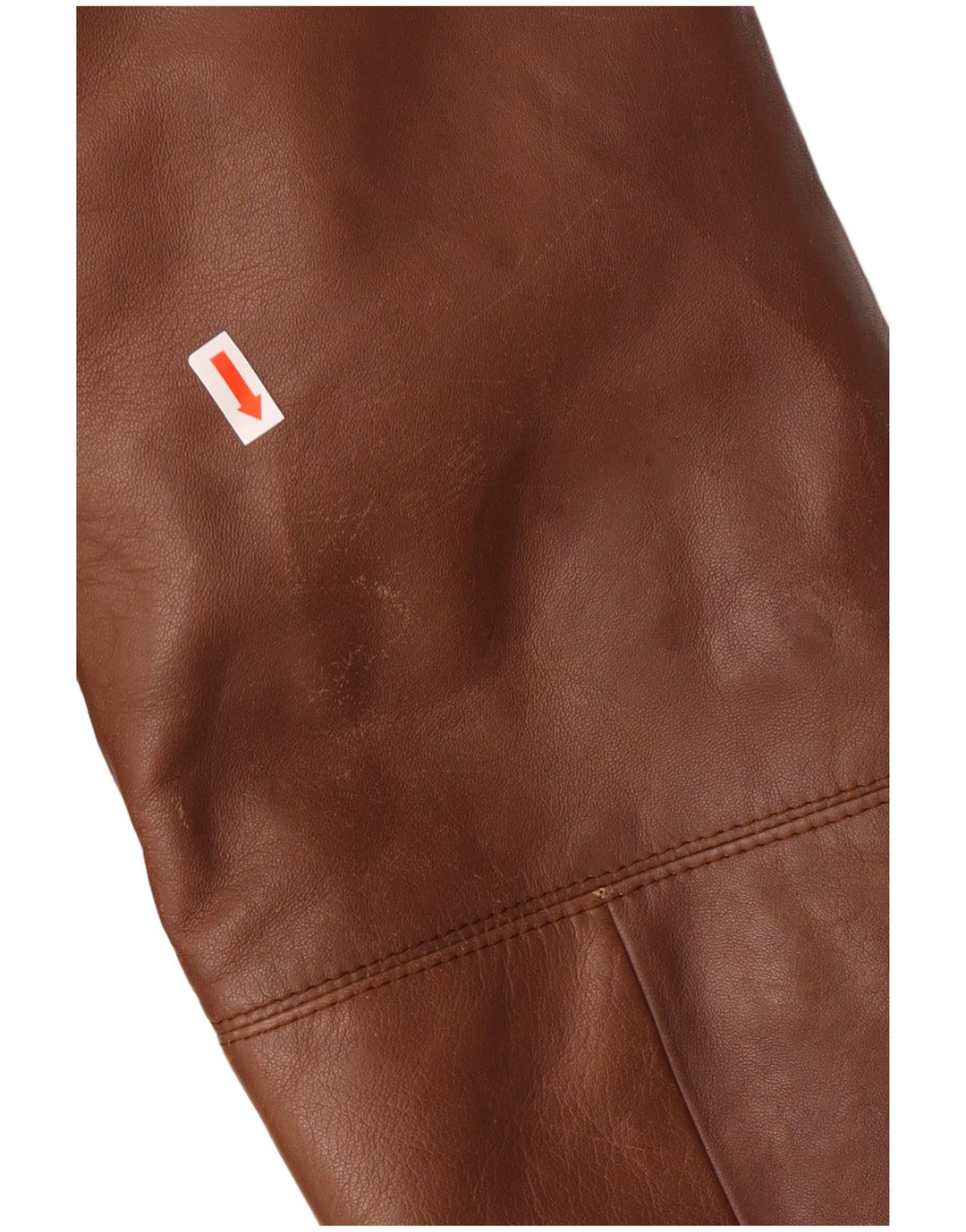 Giacca in pelle vintage da donna IT 50 XL Marrone