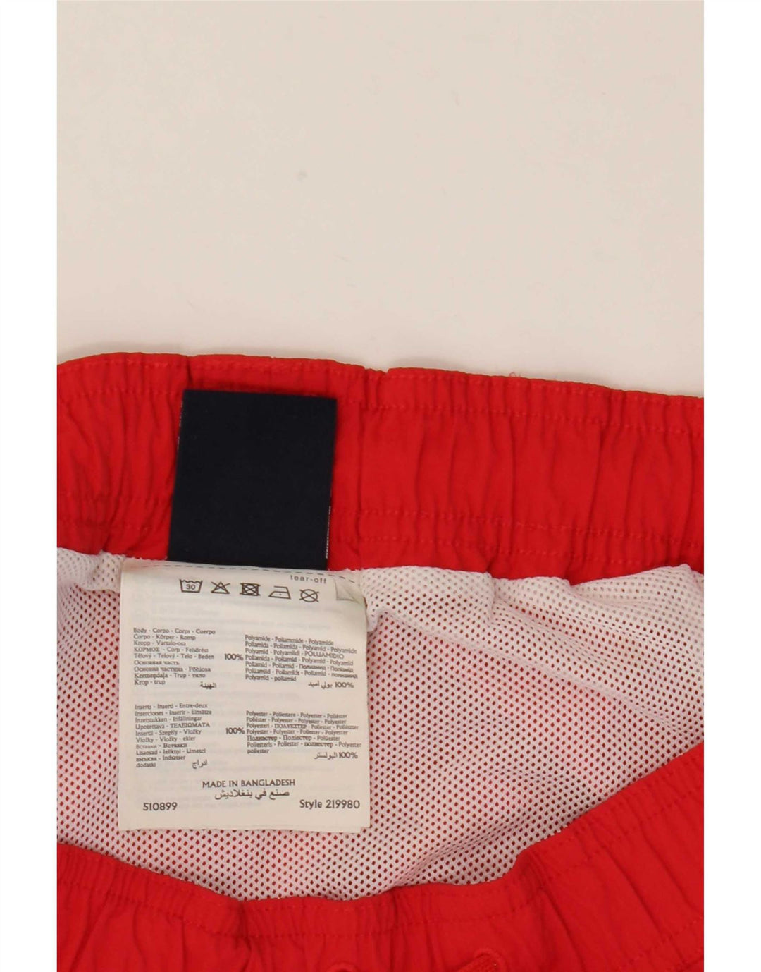 Pantaloncini da bagno da uomo Champion rosso medio in poliammide