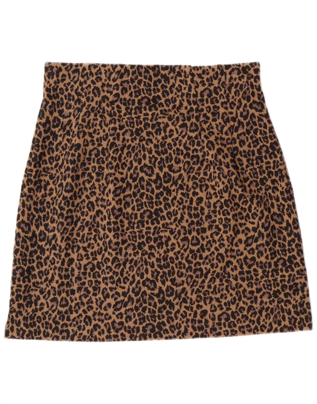 Minigonna da donna Marks & Spencer UK 12 media W30 leopardo marrone