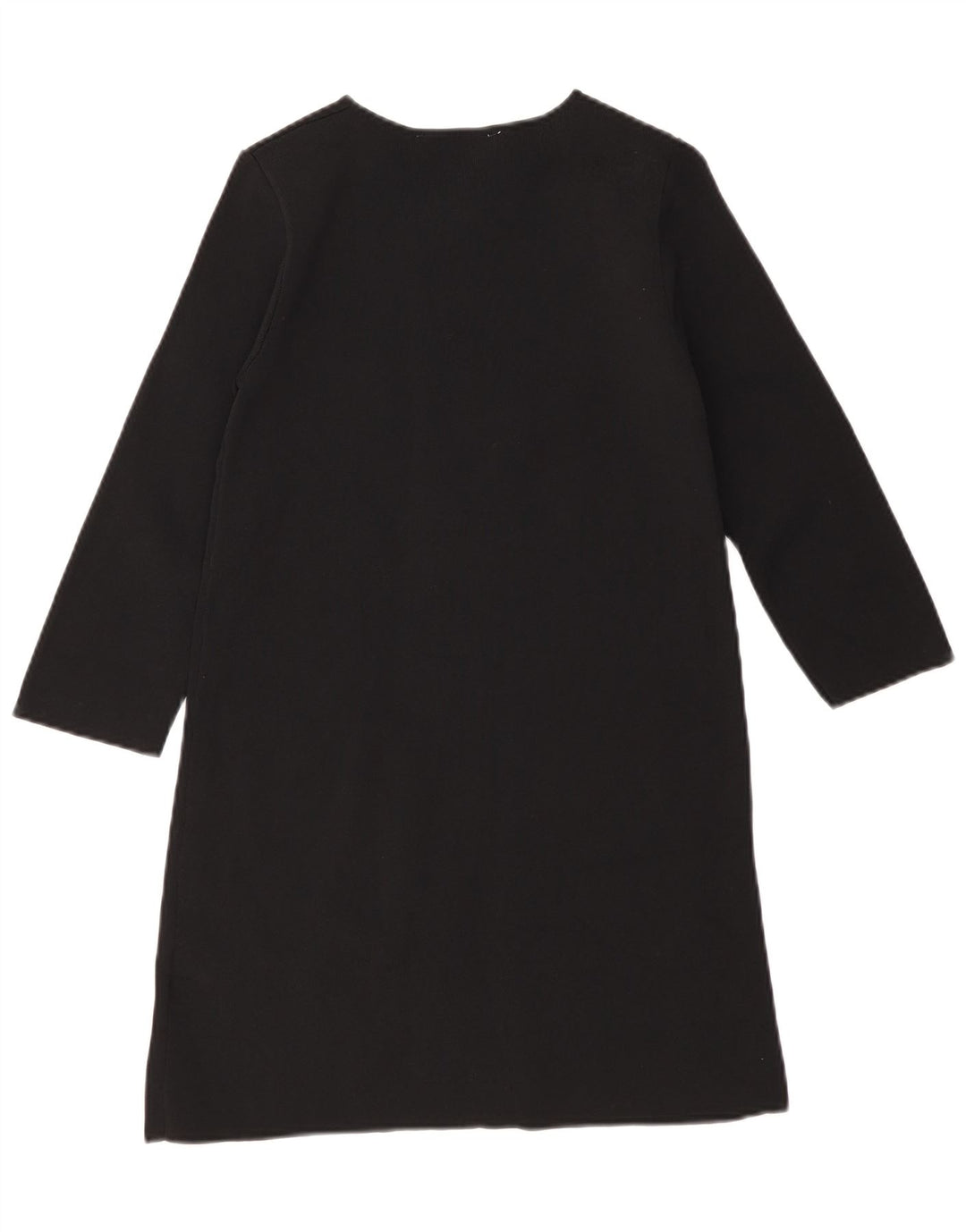 Abito a trapezio da donna Zara con maniche a 3/4 UK 8 piccolo in viscosa nera