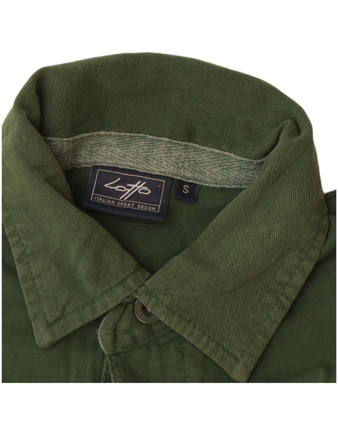 Polo da uomo a maniche lunghe LOTTO Small Green Colourblock