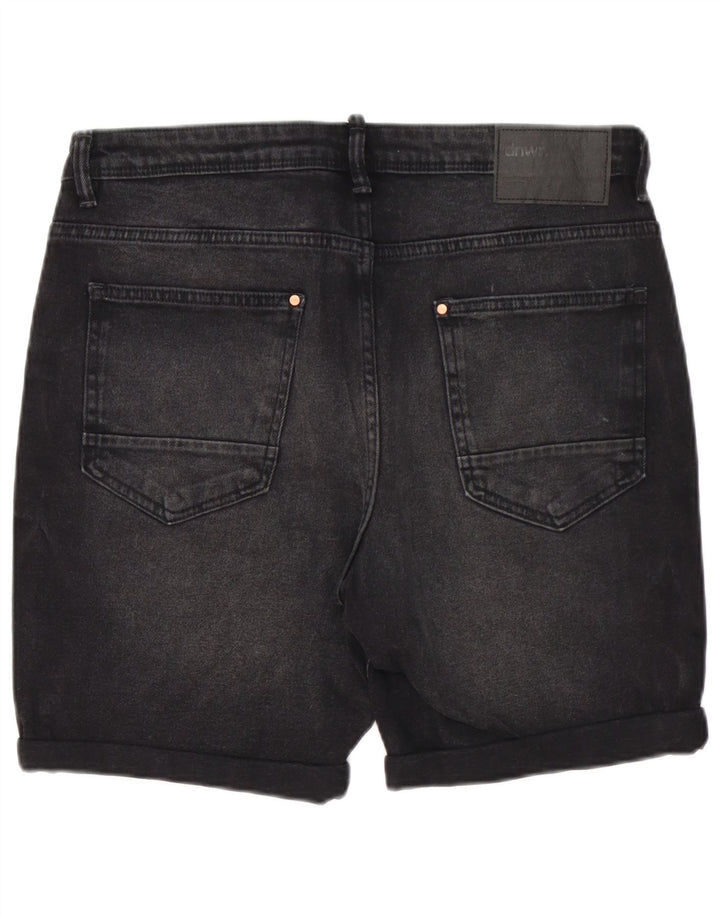 Pantaloncini di jeans da uomo Zara EU 44 Large W34 cotone nero