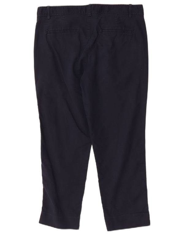 Pantaloni Gap Petite Slim da donna tagliati US 10 Large W32 L24 Blu Navy