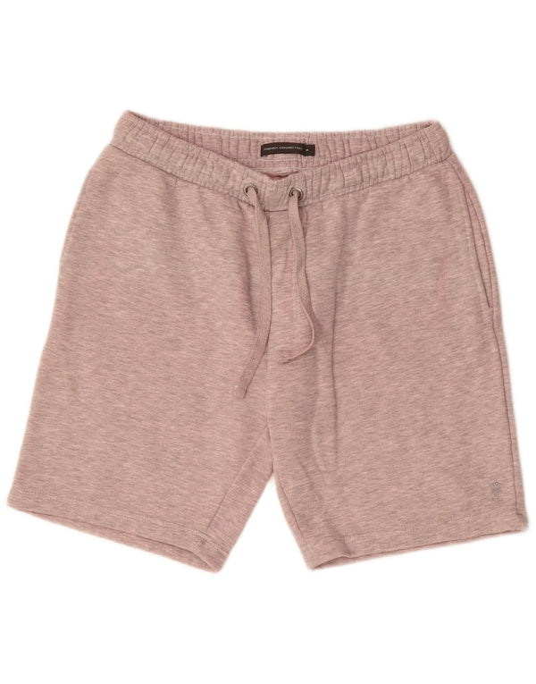 Pantaloncini sportivi da uomo French Connection in cotone rosa medio
