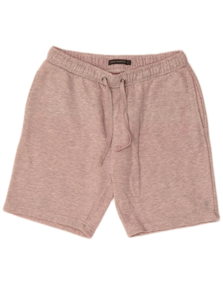 Pantaloncini sportivi da uomo French Connection in cotone rosa medio