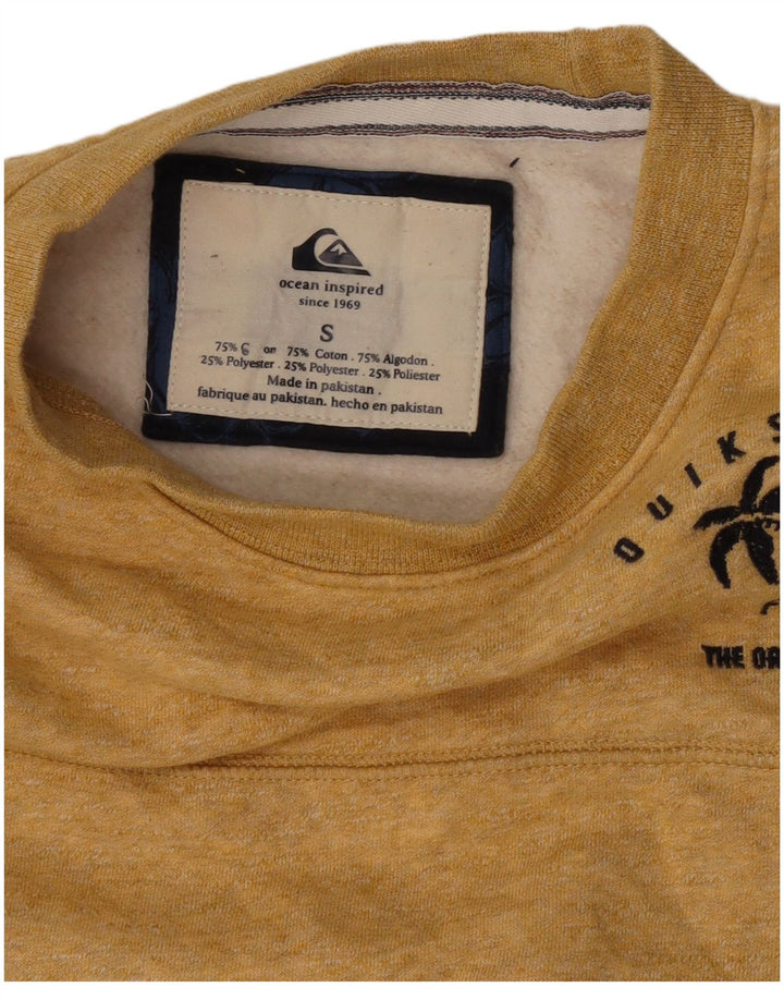 Felpa da uomo Quiksilver Maglione piccolo in cotone giallo