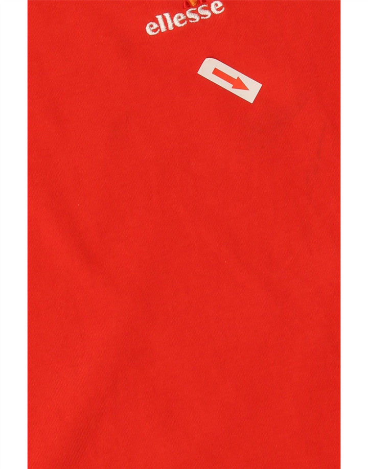 T-shirt da uomo Ellesse Top rosso medio in cotone
