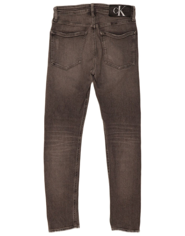Calvin Klein Mens Skinny Jeans W30 L30 Grey Cotton