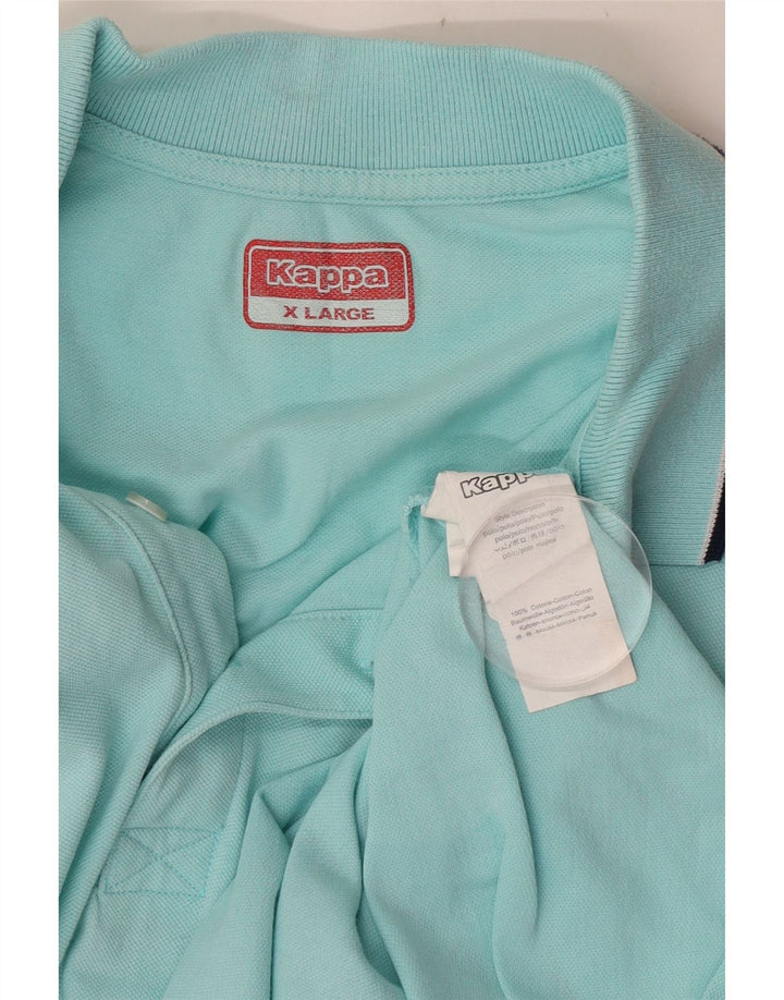 Polo Kappa Uomo XL Turchese Cotone