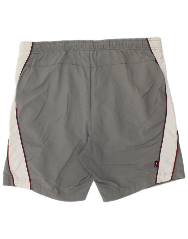 Pantaloncini sportivi da uomo Nike UK 39/41 Nylon color block grigio medio