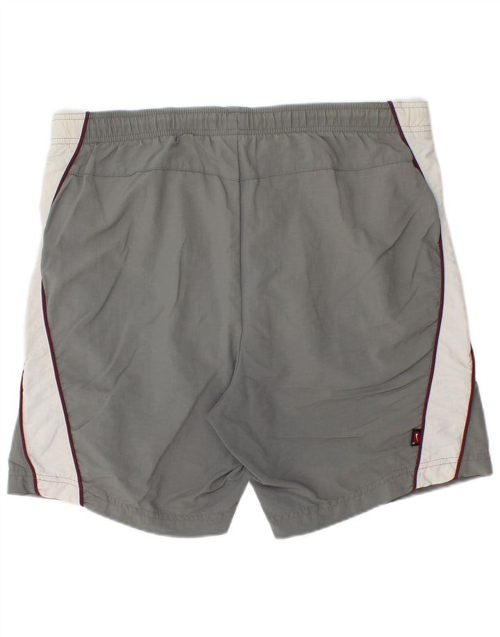 Pantaloncini sportivi da uomo Nike UK 39/41 Nylon color block grigio medio