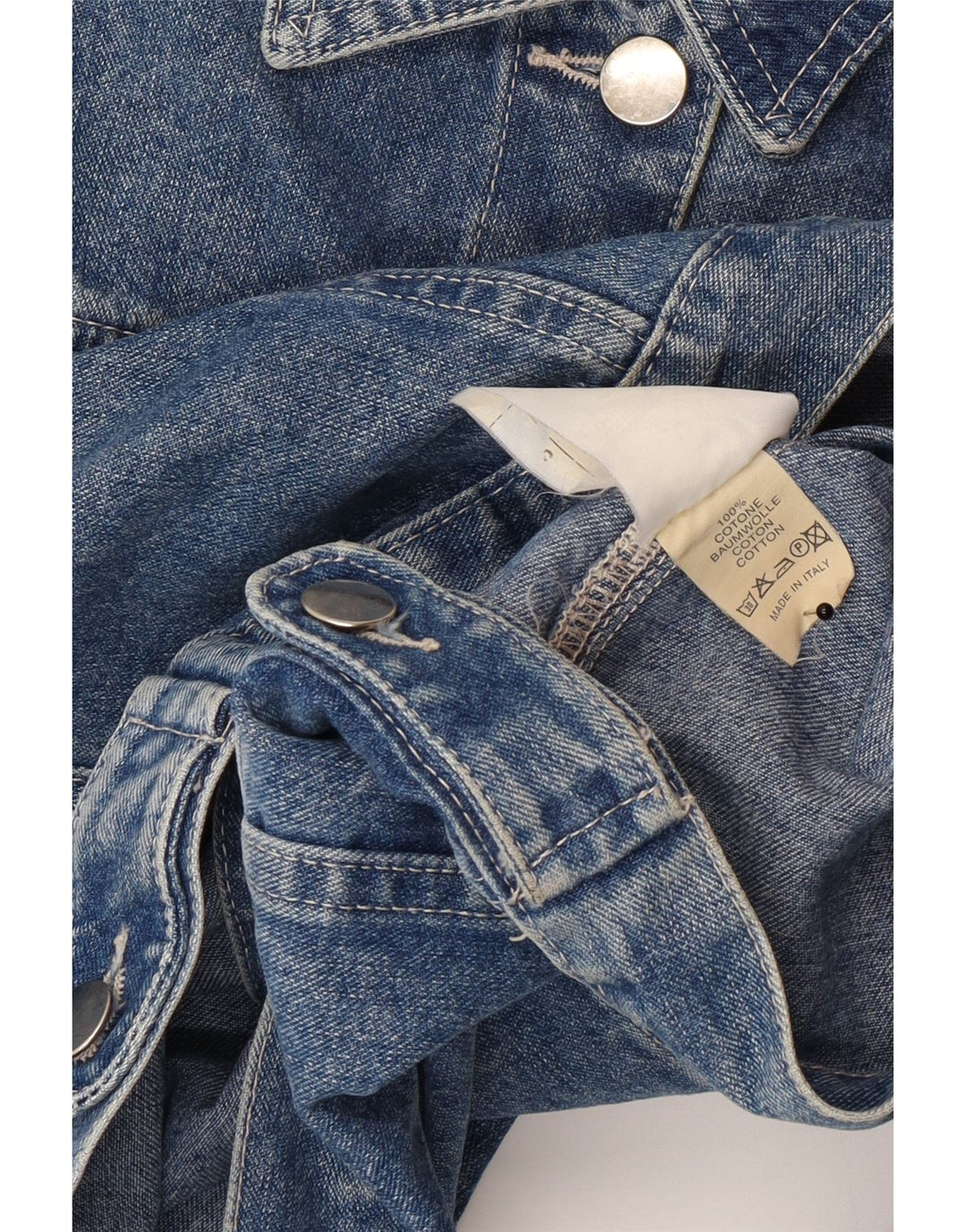 Giacca in denim da donna Gaudi UK 10 piccola in cotone blu