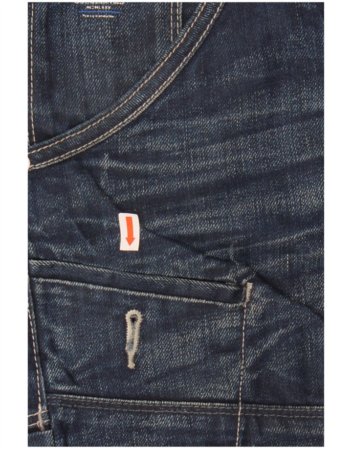 Pantaloncini di jeans cargo da uomo Jack & Jones medi W32 cotone blu navy