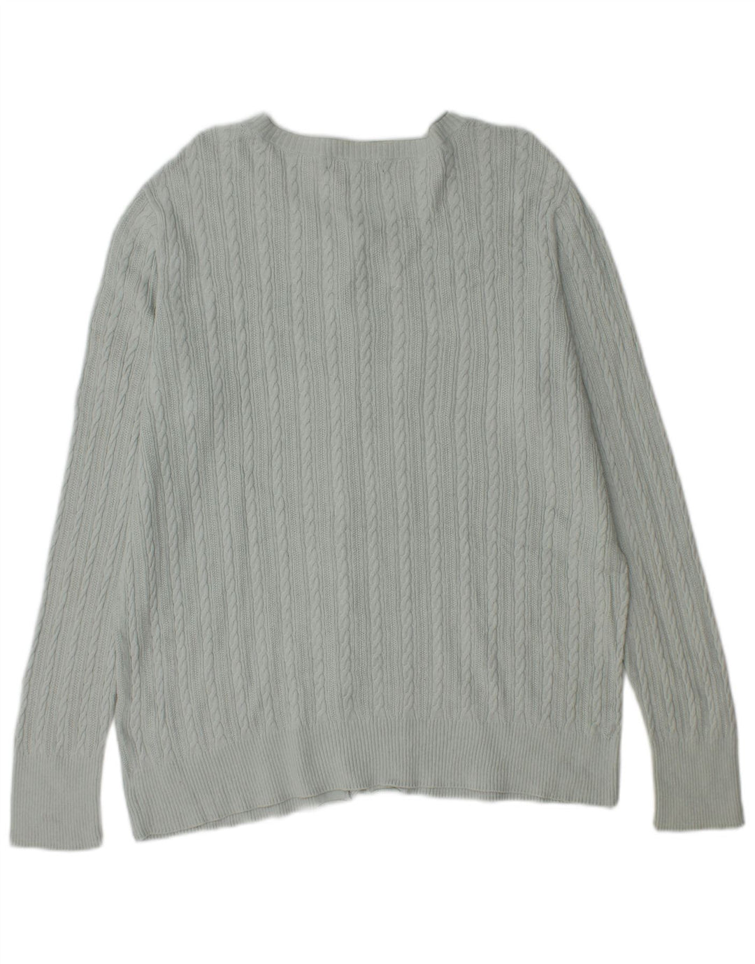 Maglione cardigan da donna Eddie Bauer UK 18 XL cotone blu