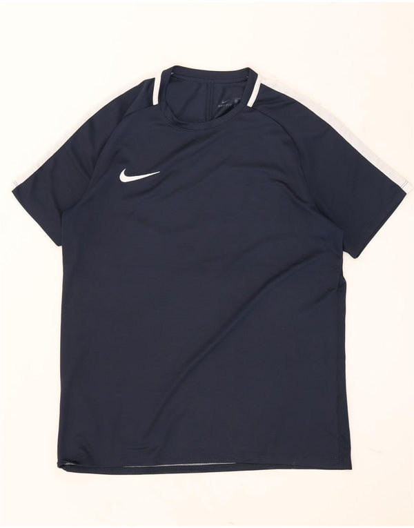 T-shirt Nike Dri Fit da uomo, taglia grande, color block blu navy