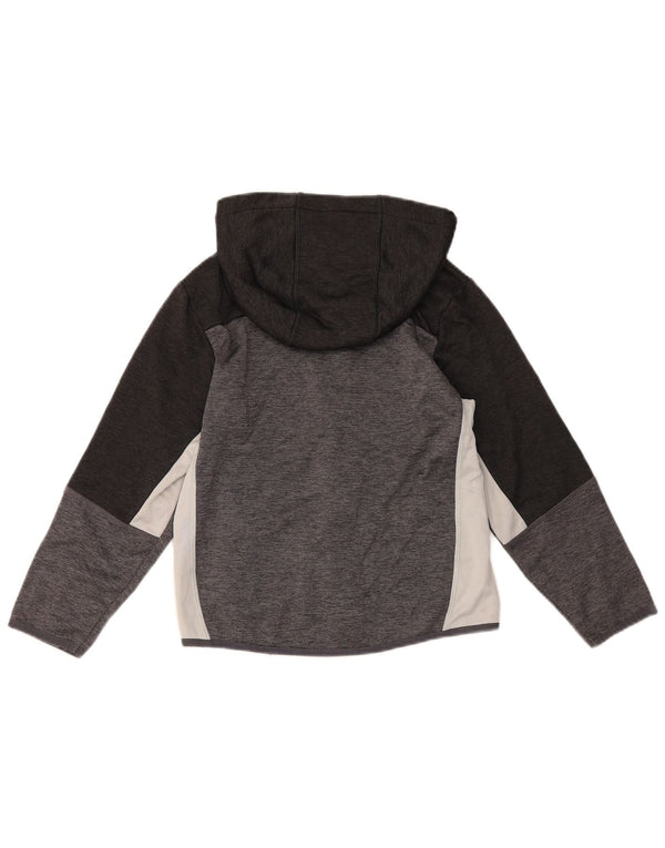Maglione con cappuccio e zip per ragazzi Russell Athletic, 10-11 anni, grande, color grigio