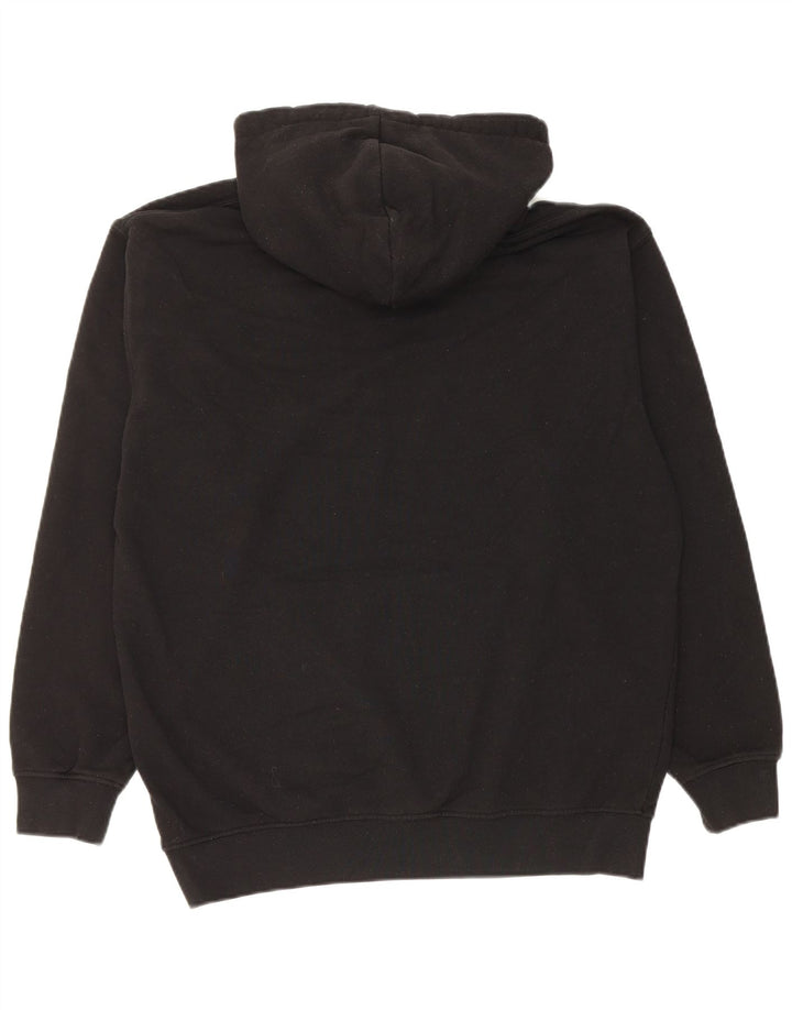 Felpa con cappuccio da uomo Zara in cotone nero medio