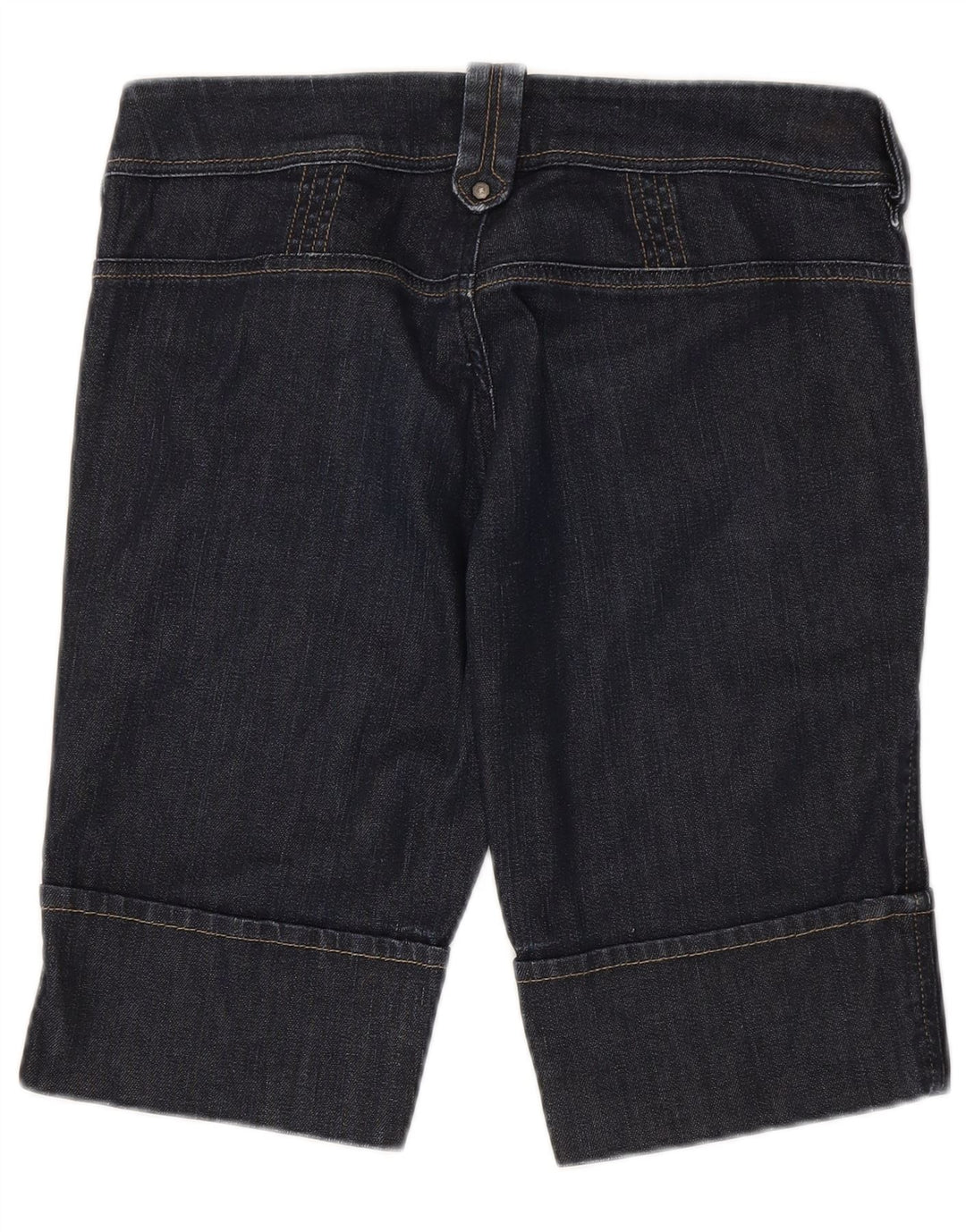 Pantaloncini di jeans Bermuda da donna Diesel W29 cotone blu navy medio